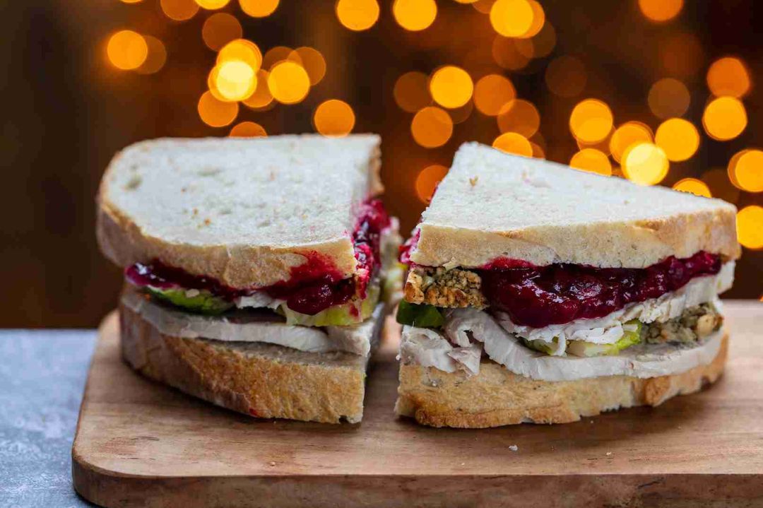Christmas inspired sandwich platters 