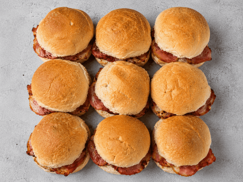 Traditional breakfast roll box