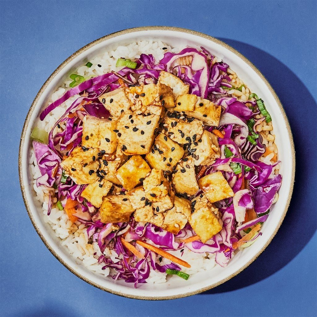 Don Poke - Crispy Garlic Tofu Bowl