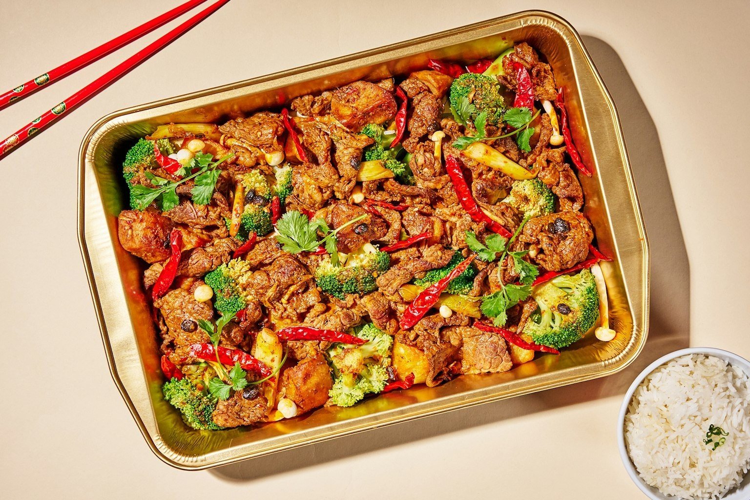 Lucky Mao - Mala Dry Pot Beef Platter