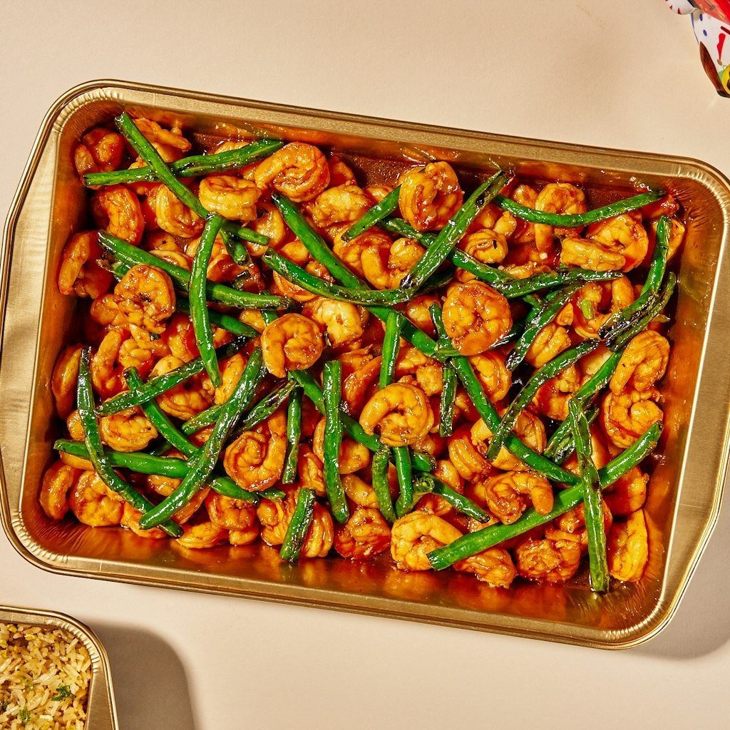 Lucky Mao - Shrimp & String Beans Platter