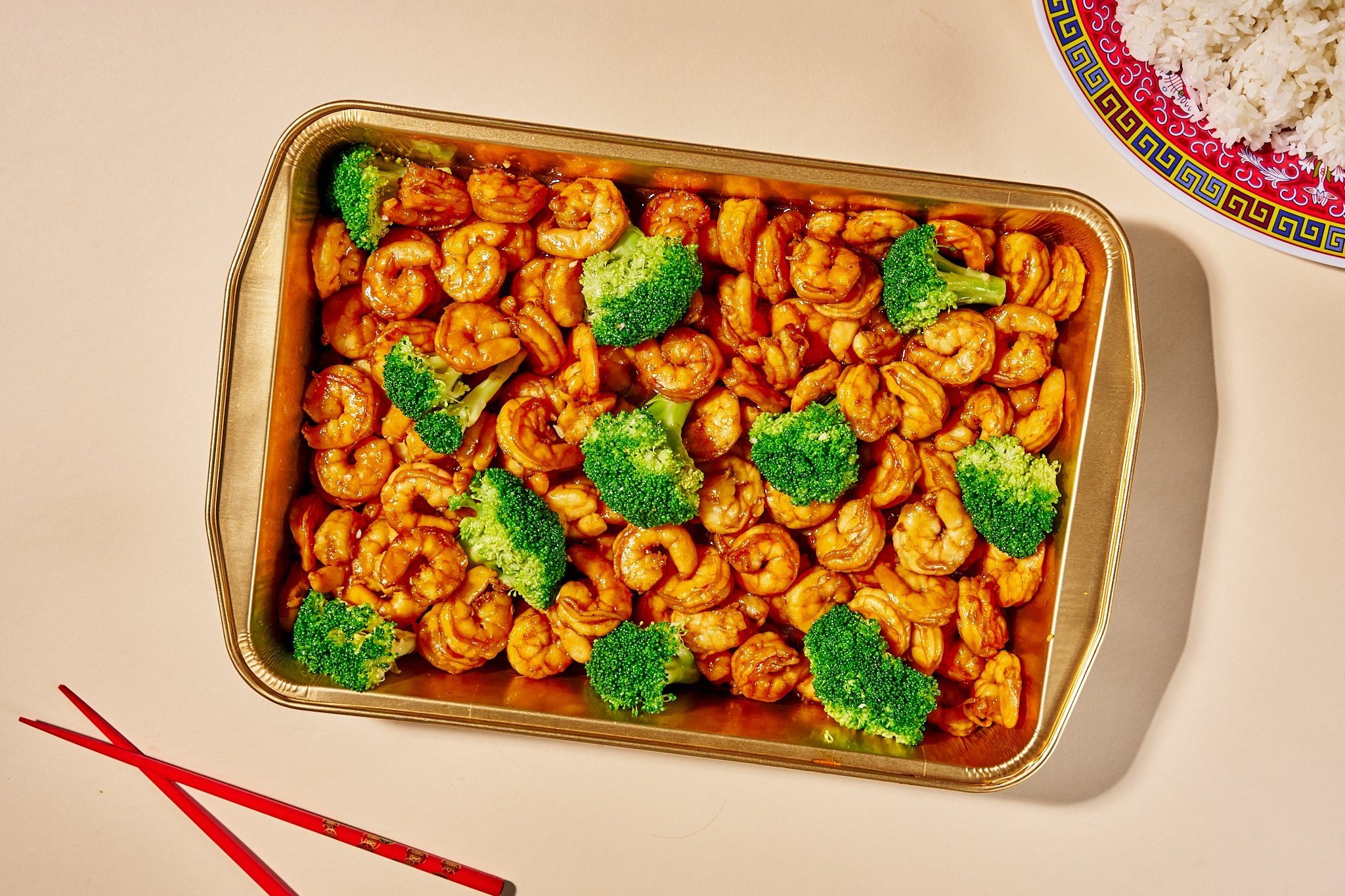 Lucky Mao - Shrimp Broccoli Platter