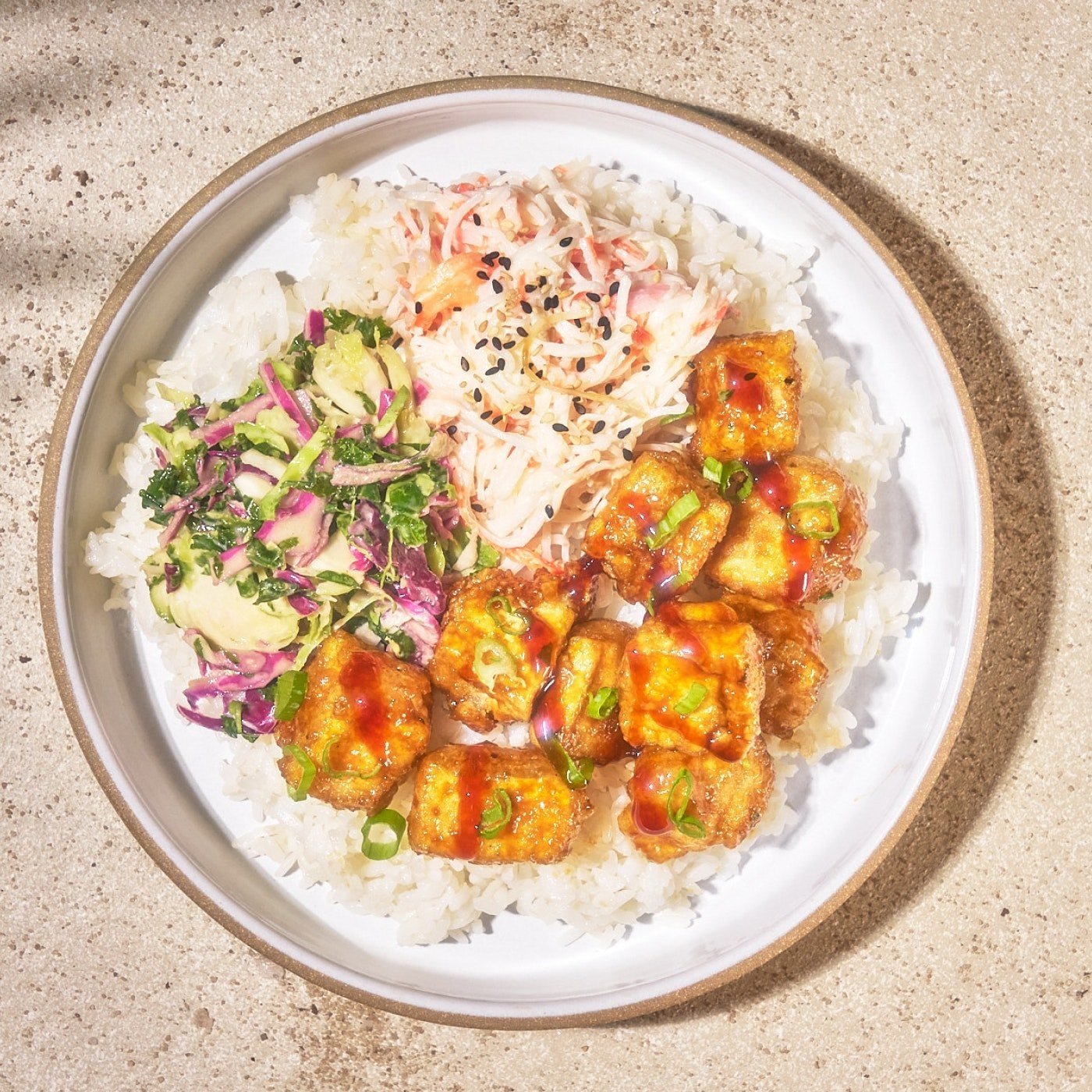 Braddahs - Crispy Garlic Tofu Bowl