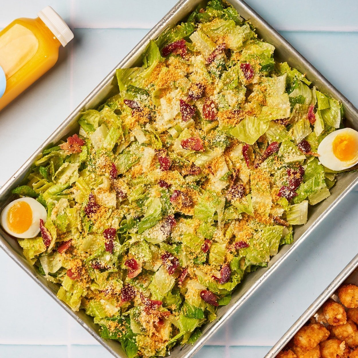 Caesar Kale w/ Bacon Salad Platter