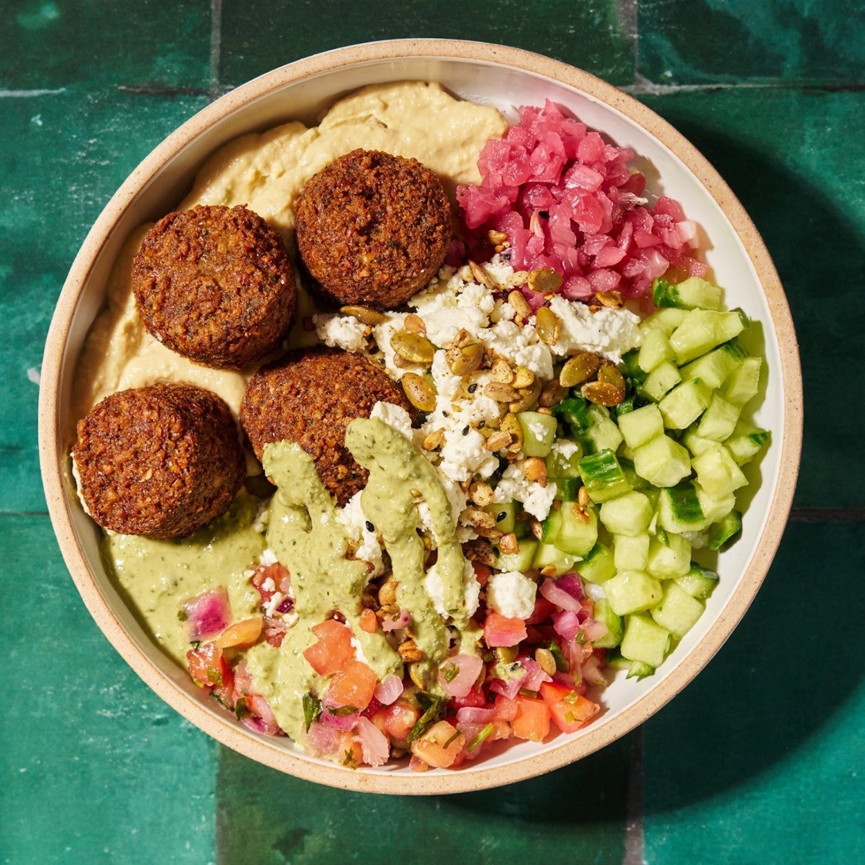 Mezouk - Falafel Hummus Bowl