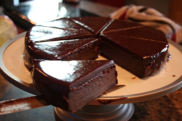 *Flourless chocolate torte (slice)