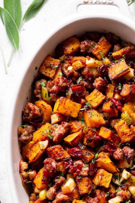 Roasted Butternut Squash with Cranberry (Quart)