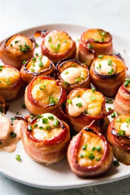 Bacon Wrapped Scallops (Dozen)