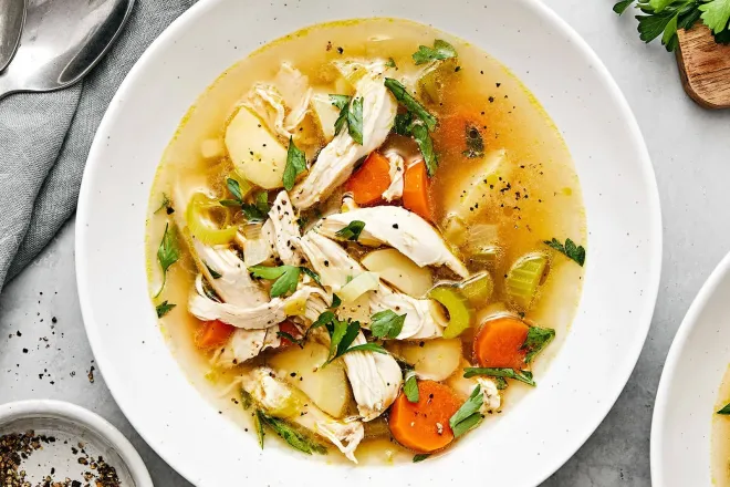 Chicken Soup with Vegetables (no matzoh balls) - Quart