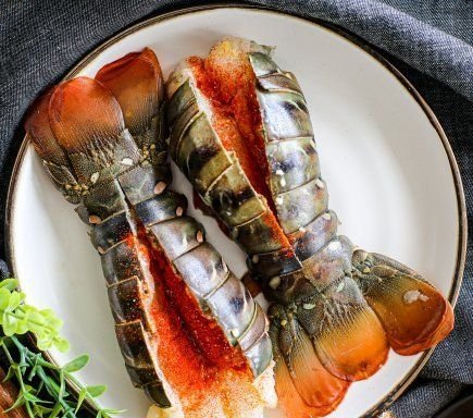 Marinated Lobster Tail Garlic butter (Uncooked) 