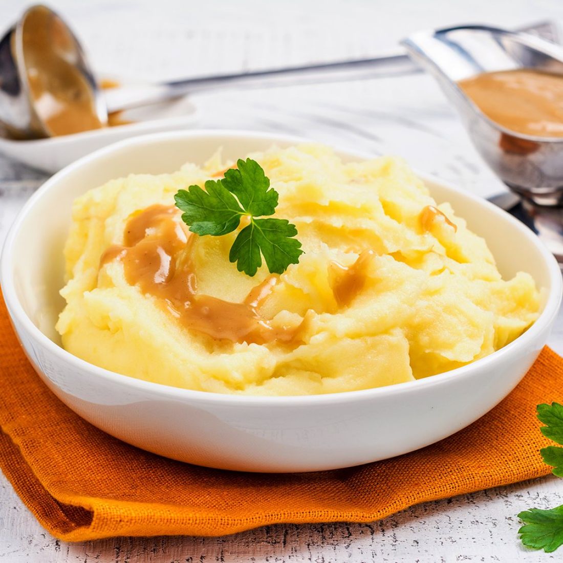 Mashed Potatoes with Gravy