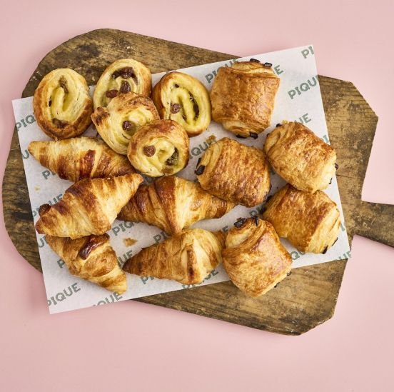 Freshly baked mini pastries