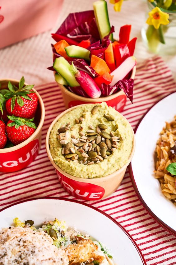 Pea Hummus & Crudités