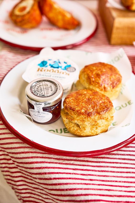 Scones with jam & clotted cream