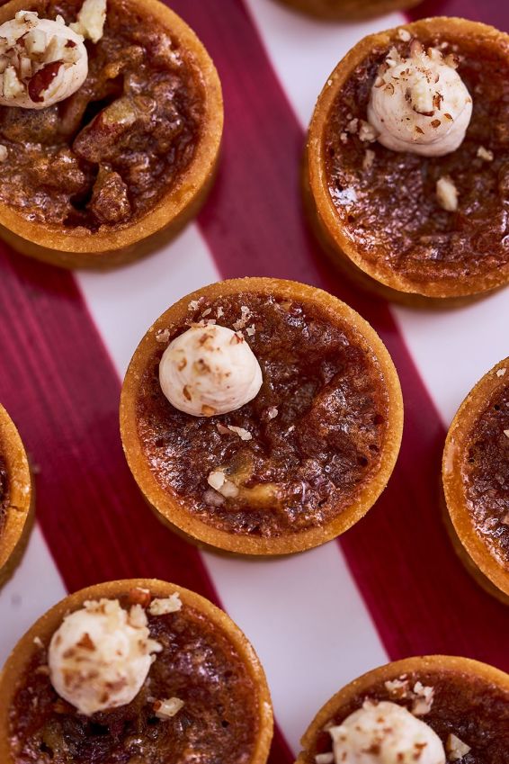 Pecan and muscovado treacle tarts