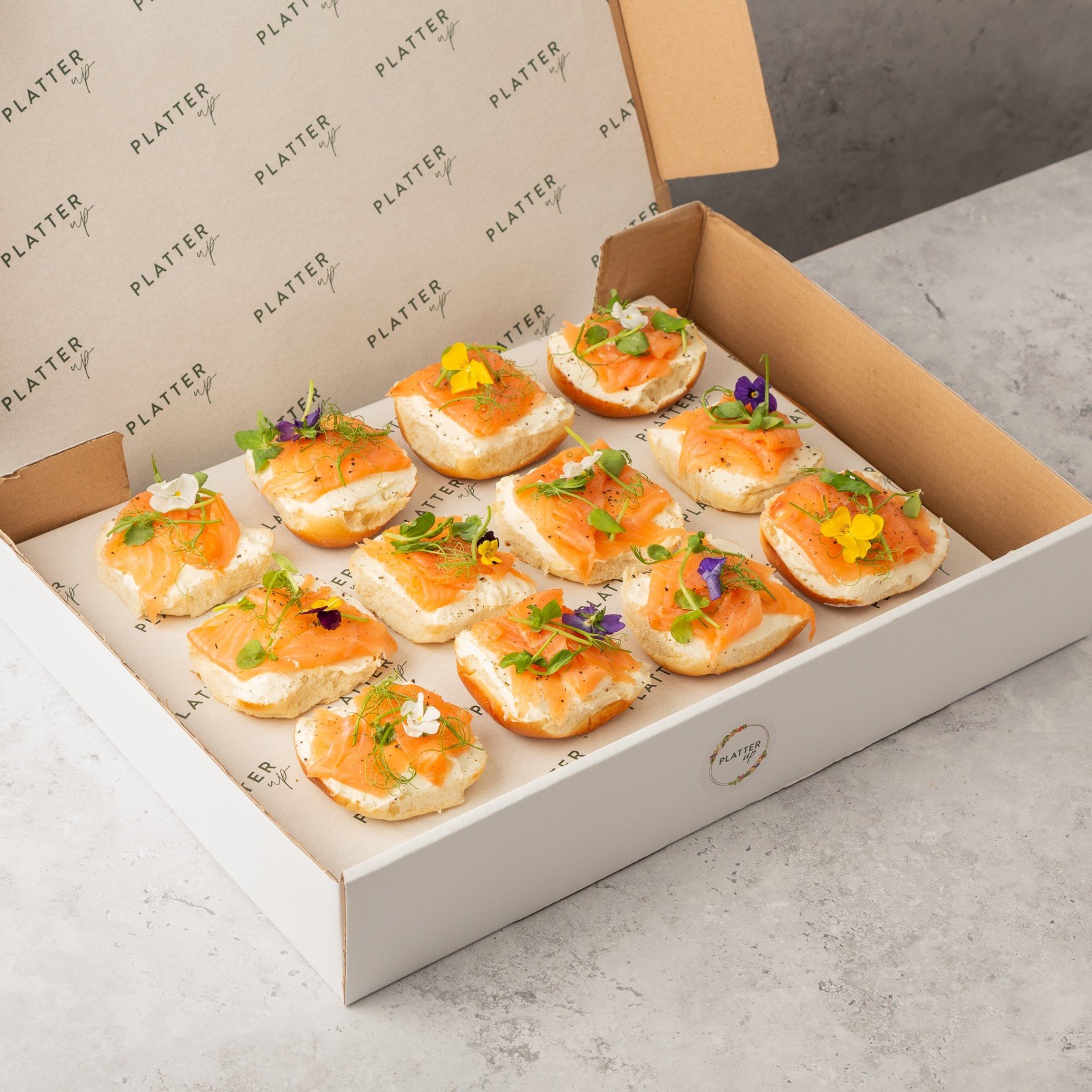 Smoked Salmon Bagel Platter - 12