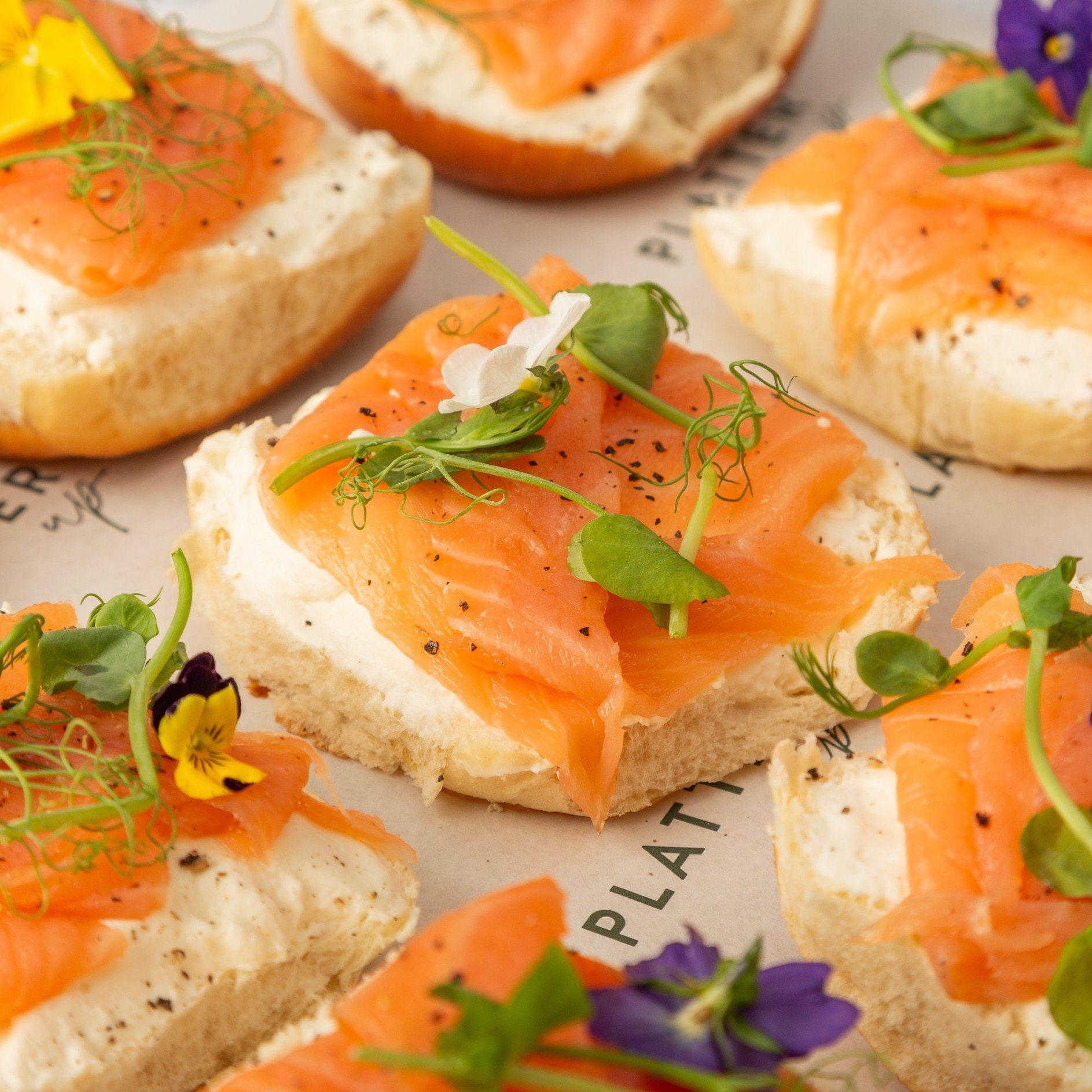 Smoked Salmon Bagel Platter - 12