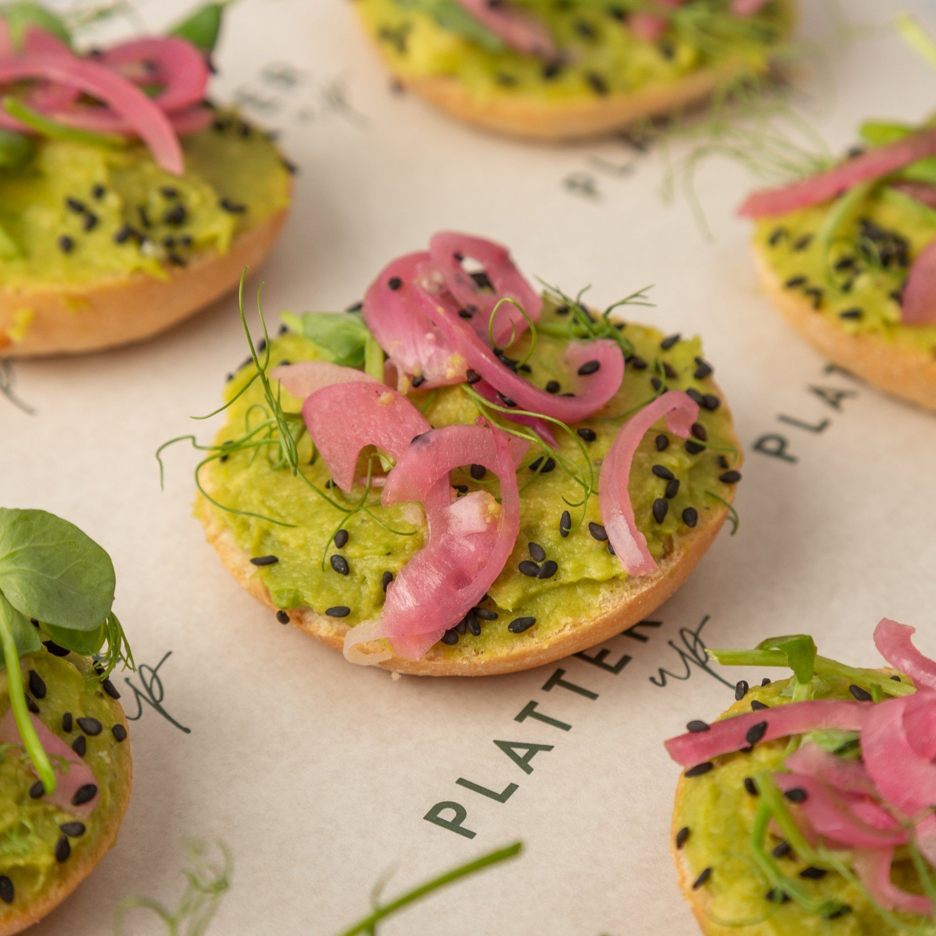 Vegan Avocado Bagel Platter - 12