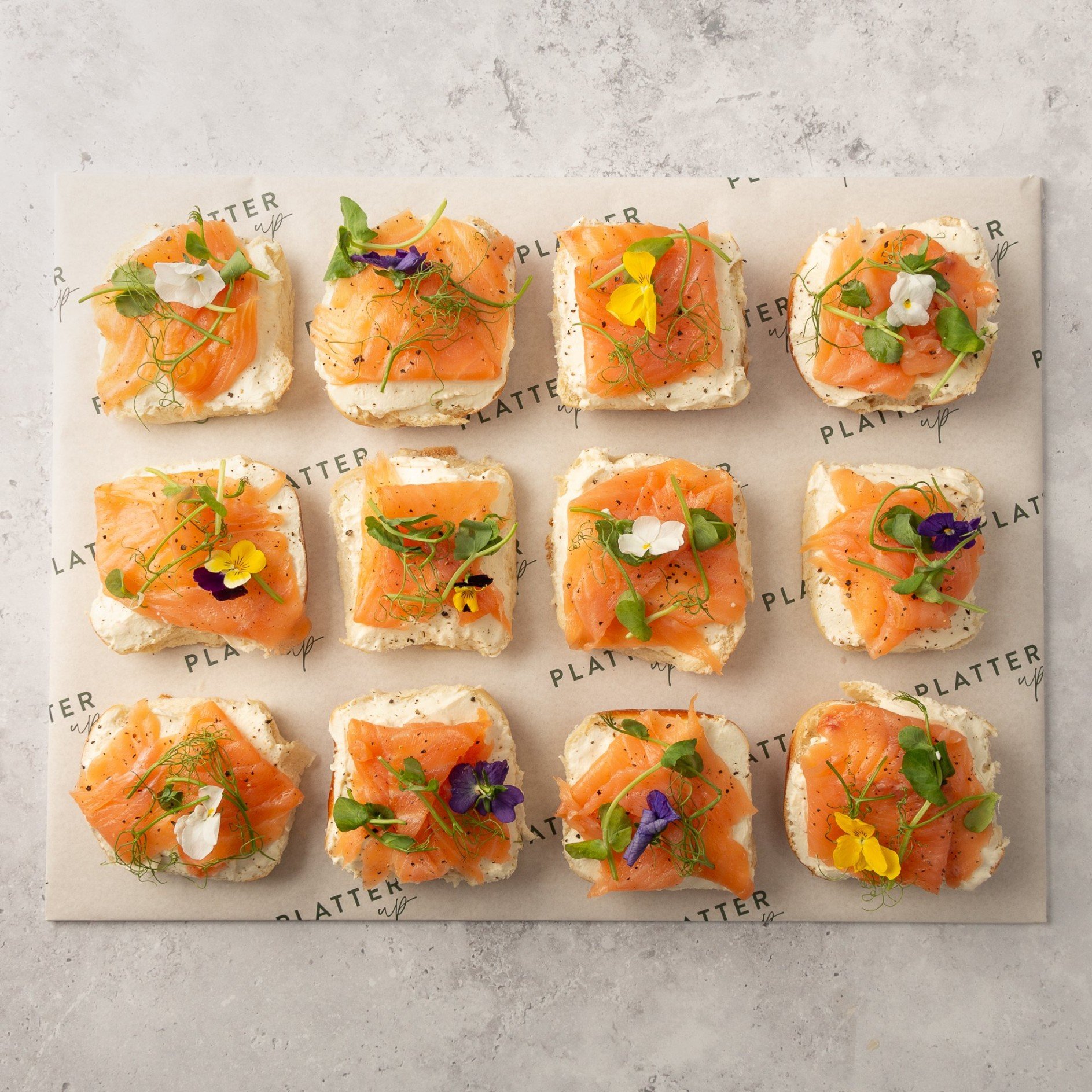 Smoked Salmon Bagel Platter - 12