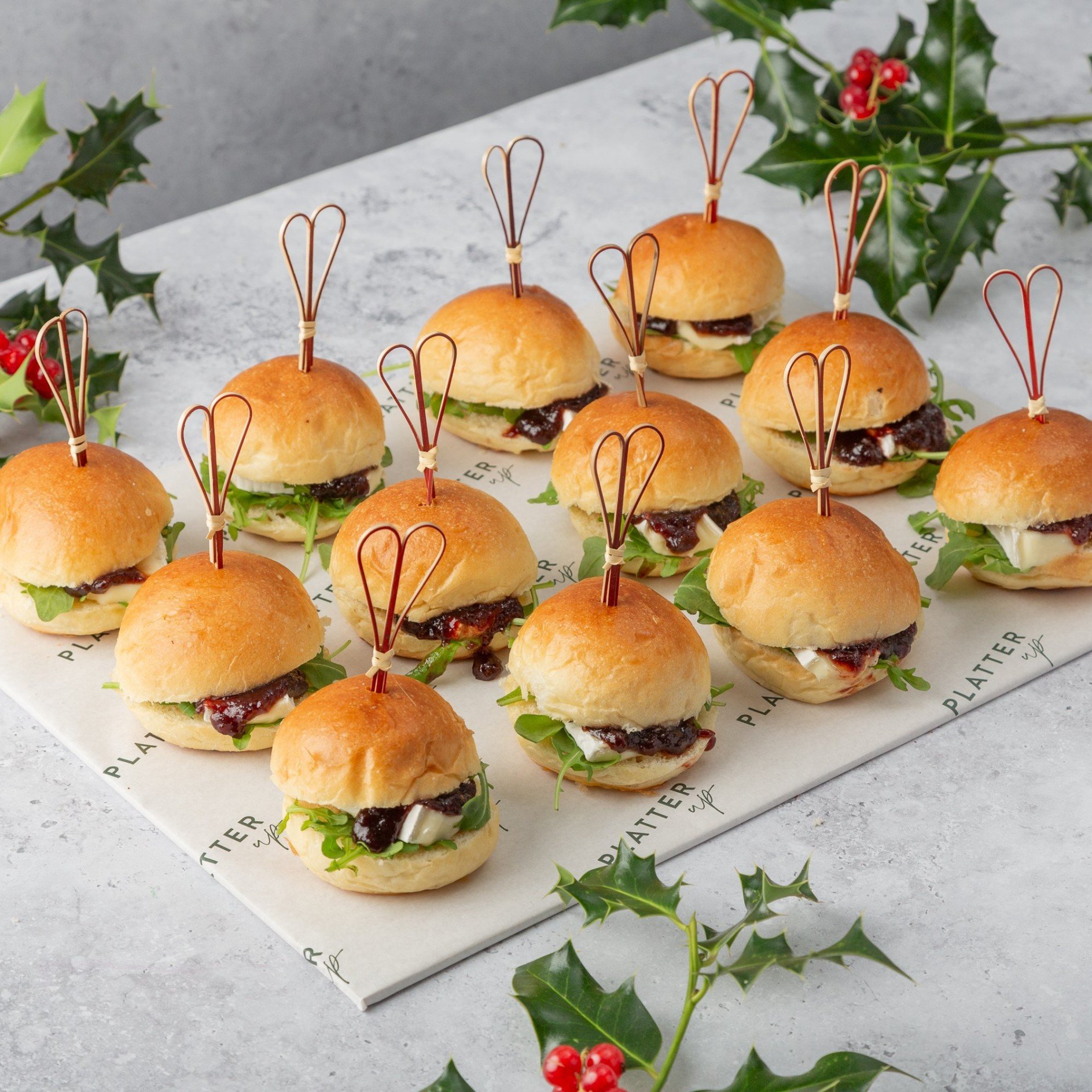 Brie and Caramelised Onion Chutney Sliders - 12