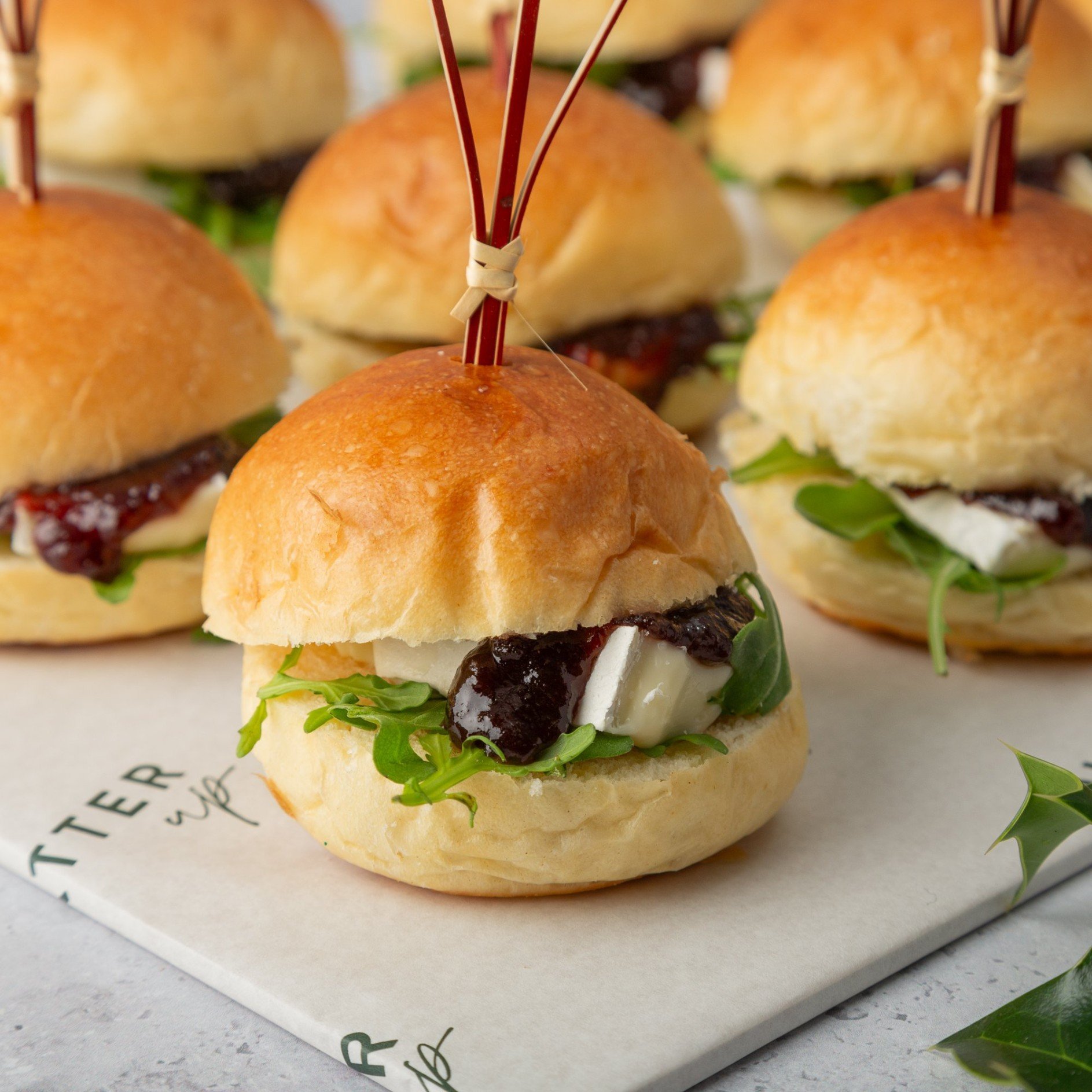 Brie and Caramelised Onion Chutney Sliders - 12