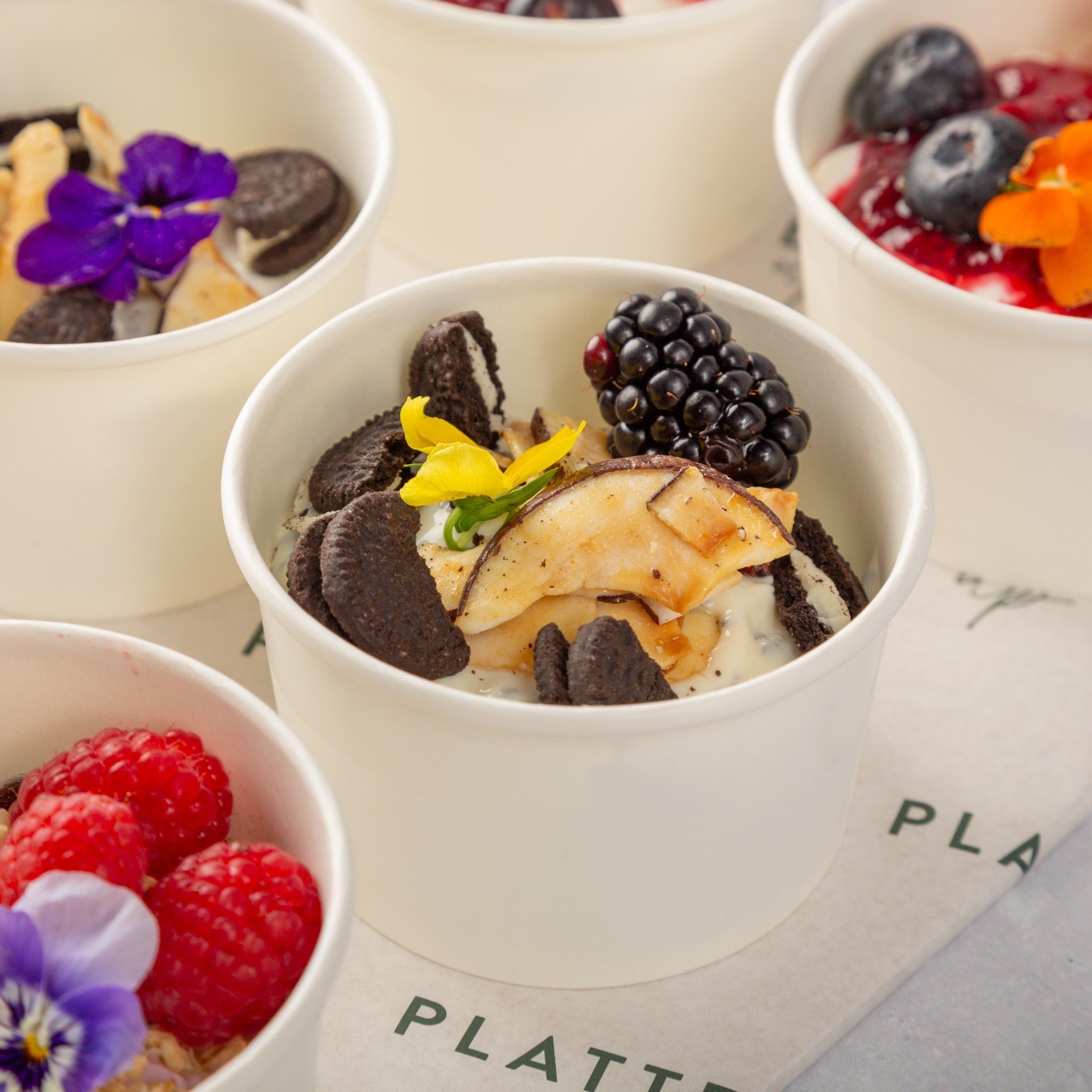 Vegan Yoghurt Pot Selection Platter - 12