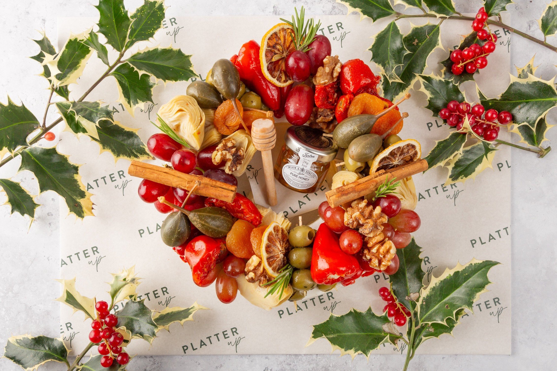 Vegetarian Christmas Brie Wreath - Feeds 12