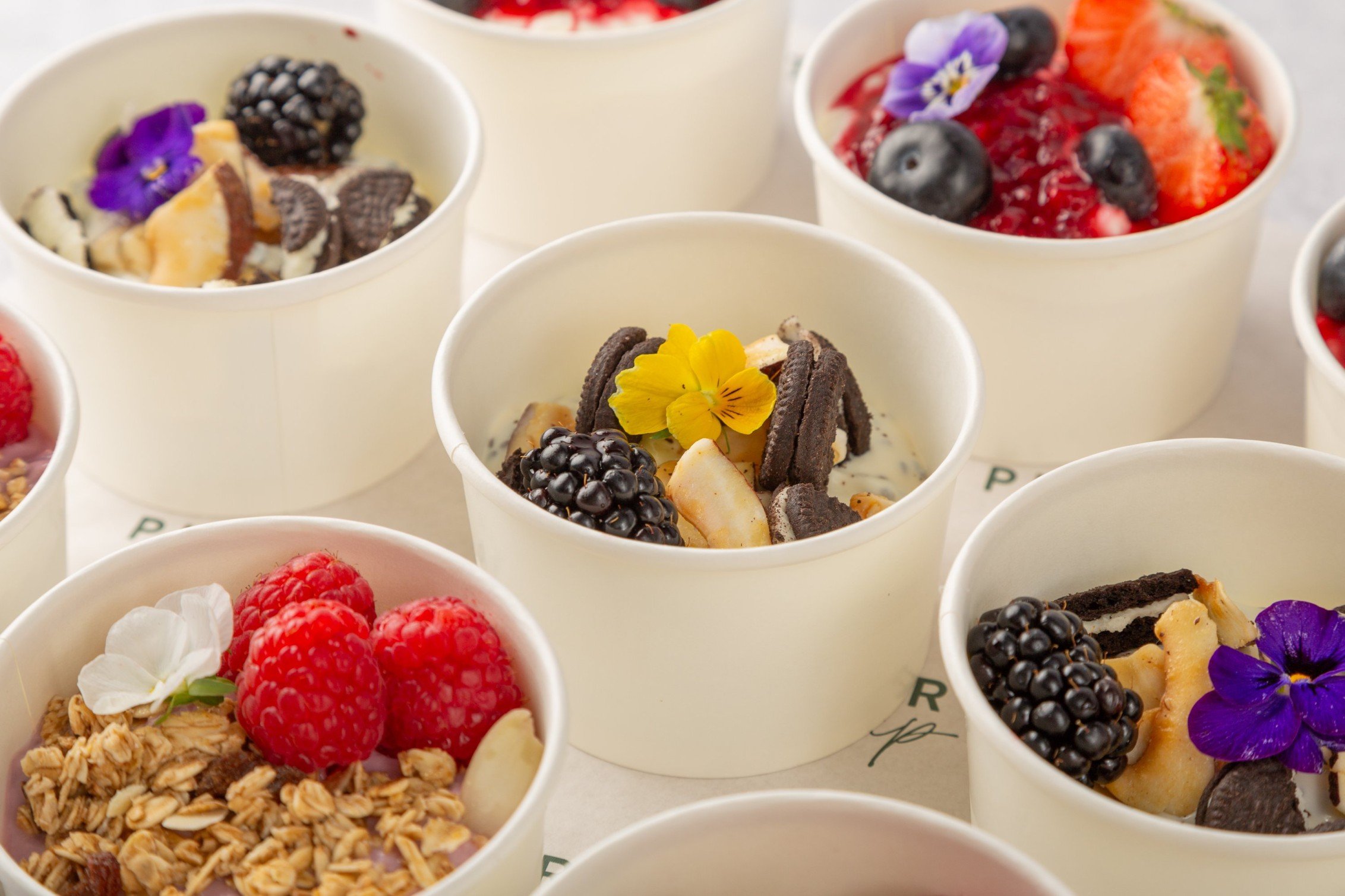 Greek Yoghurt Pot Selection Platter - 12
