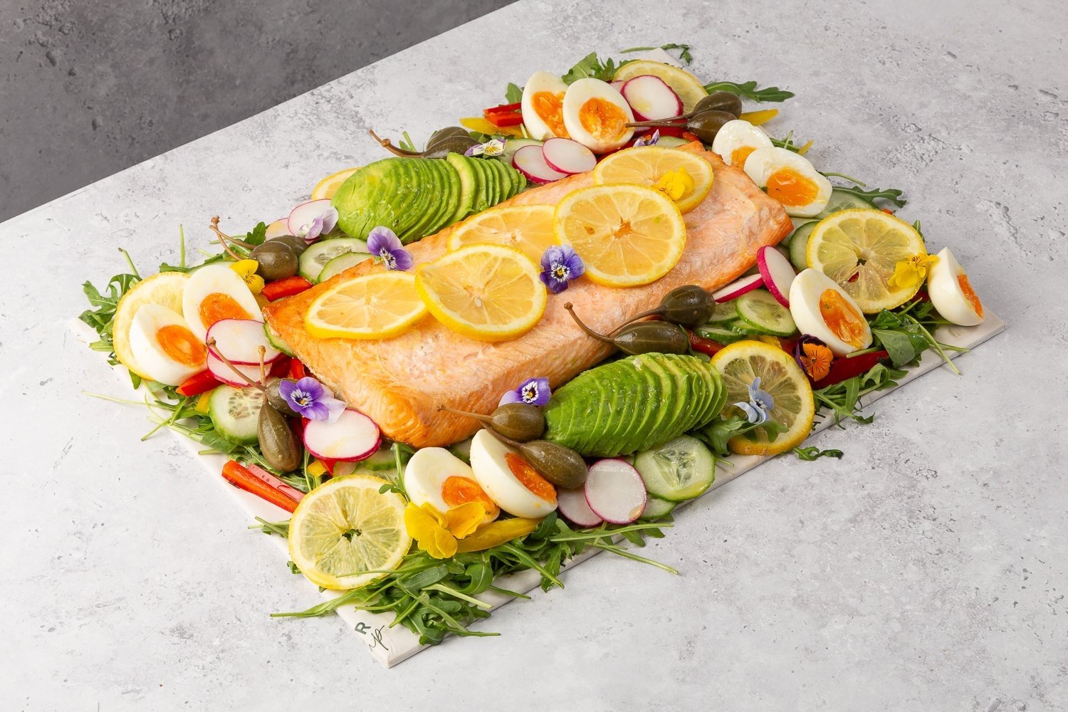 Salmon Salad Platter - Feeds 8