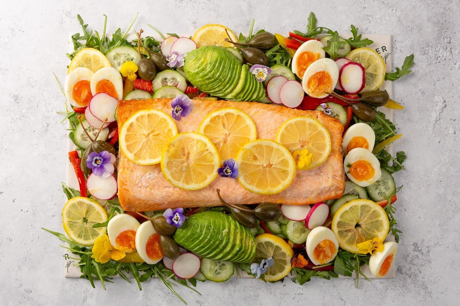 Salmon Salad Platter - Feeds 8