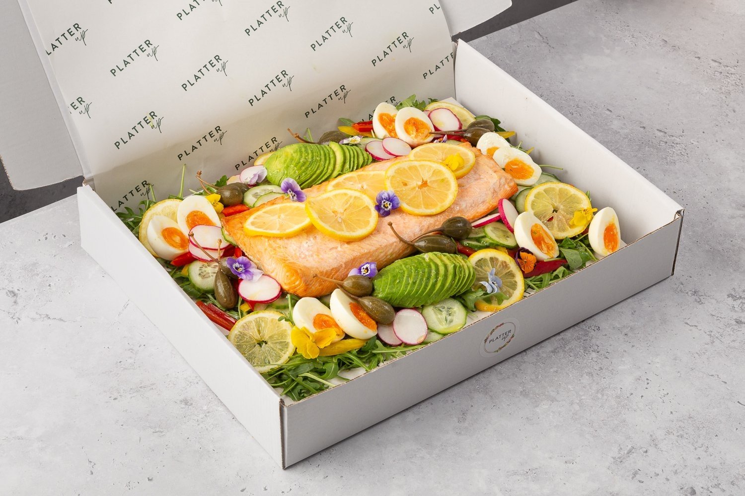 Salmon Salad Platter - Feeds 8