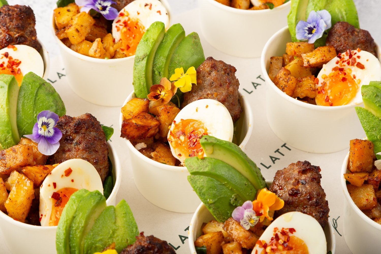 Sausage, Soft-Boiled Egg, Potato, and Avocado Pots - 12