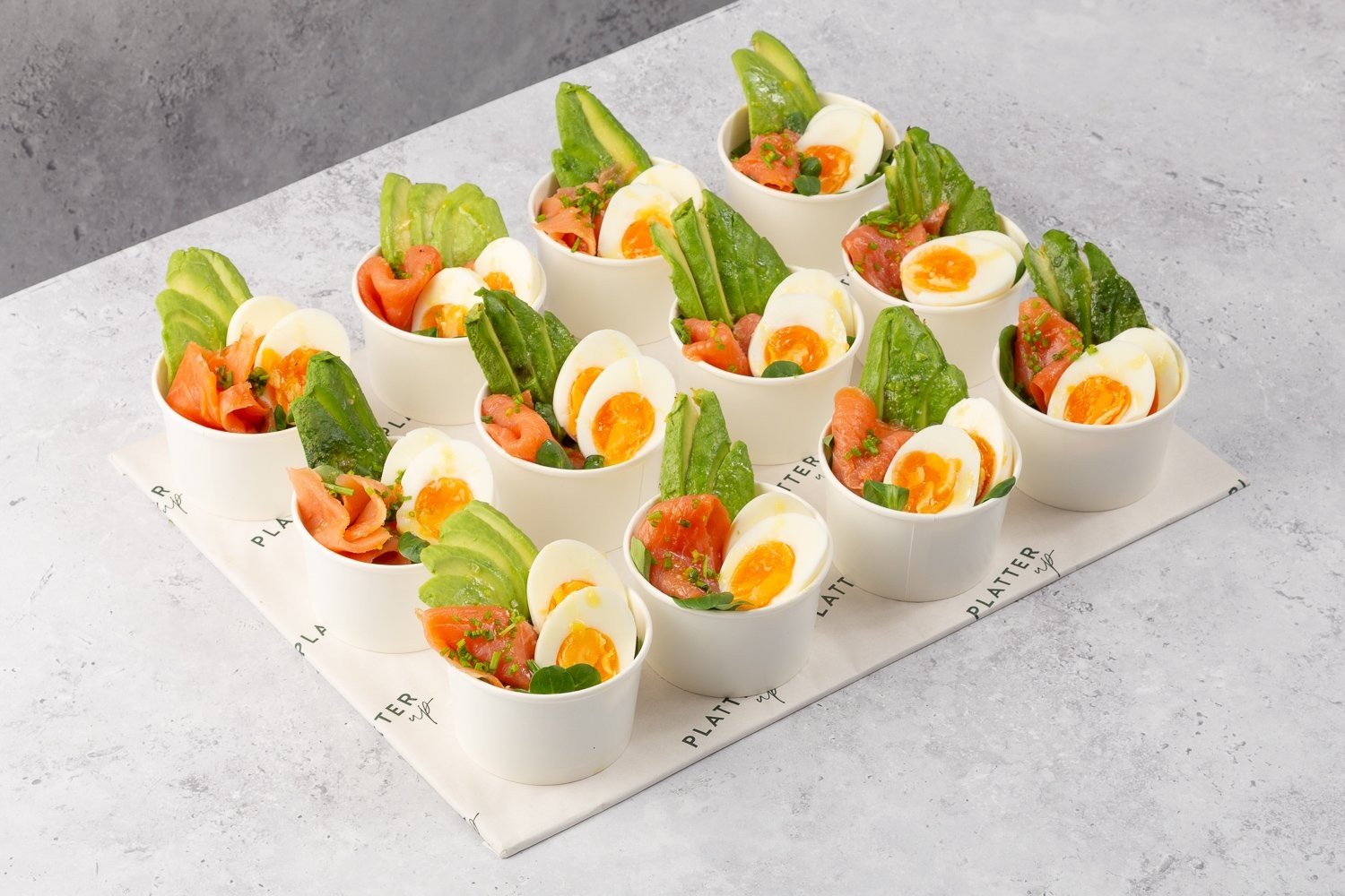 Smoked Salmon, Soft-Boiled Egg and Avocado Pots - 12