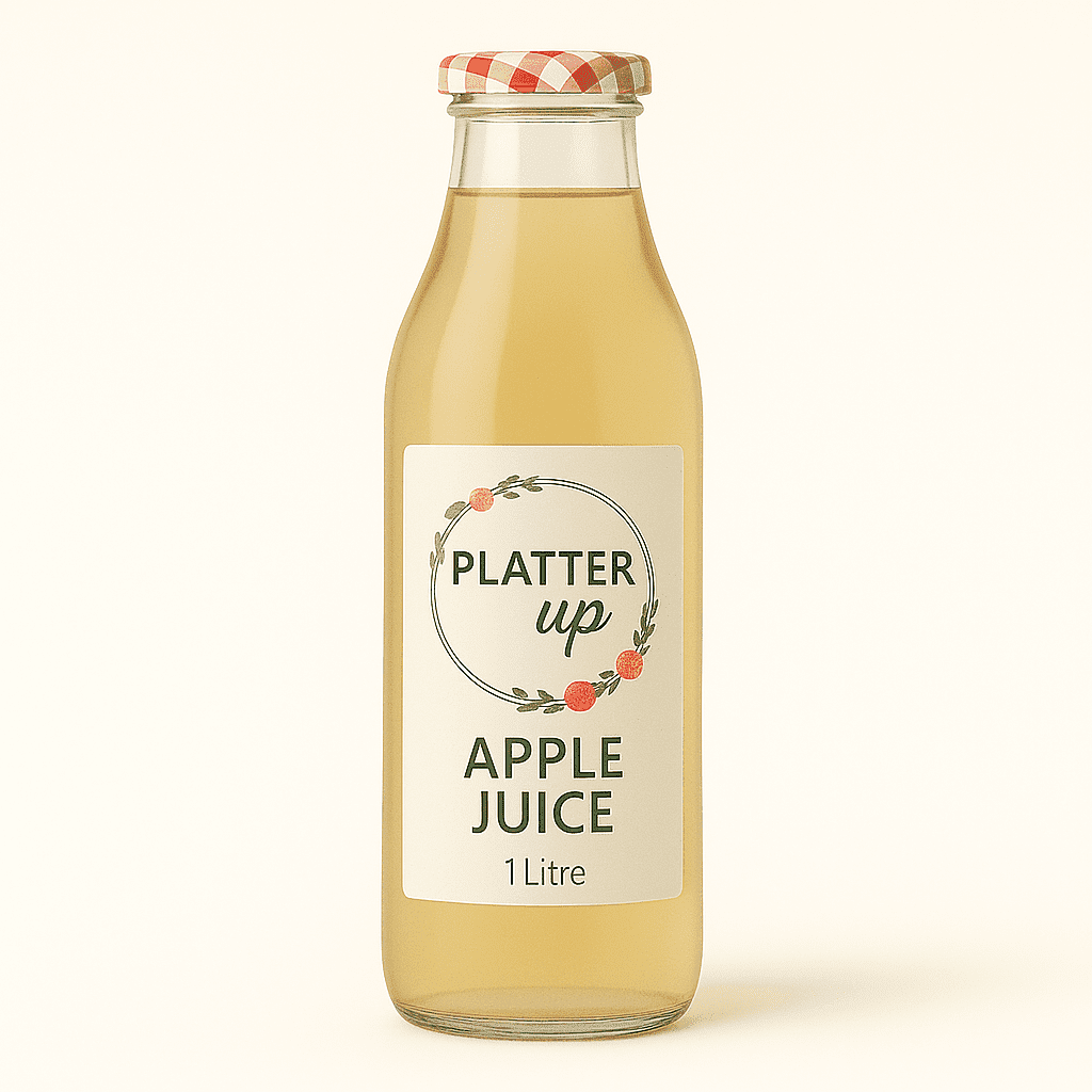 English Apple Juice - 1 Litre Glass Bottle
