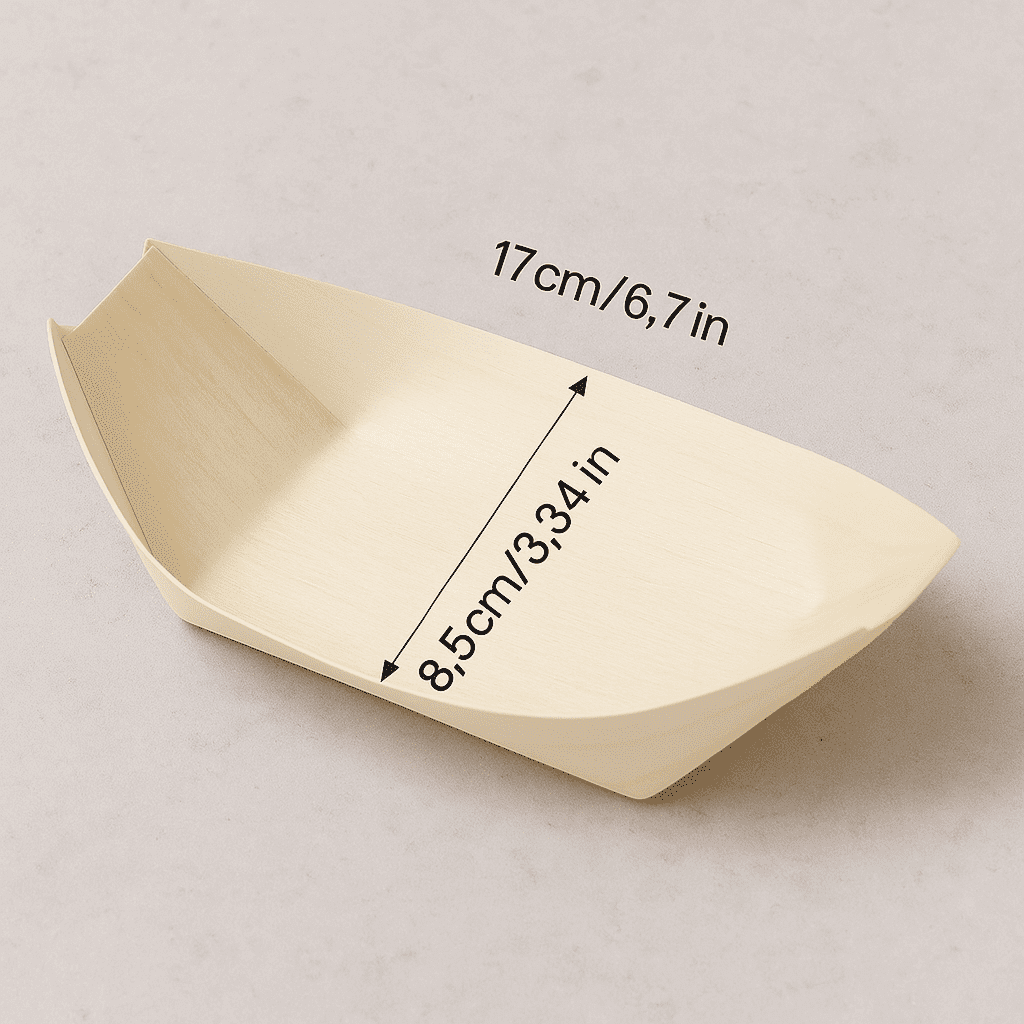 Bamboo Serving Boat 6.7"/17cm - 10