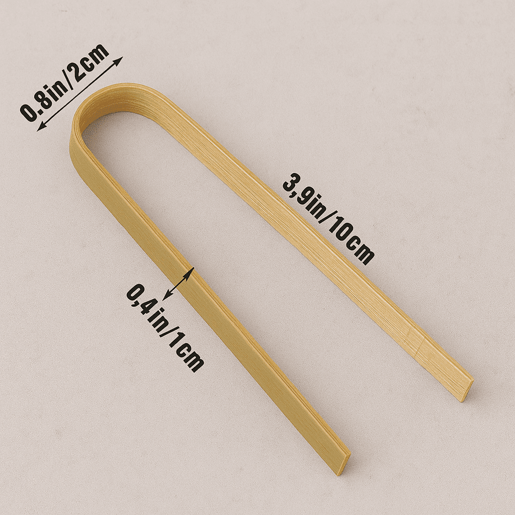 Bamboo Wooden Tong - 10cm