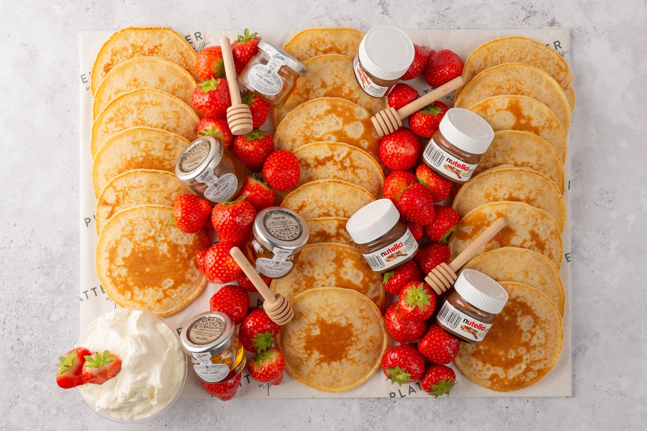Strawberries and Cream Pancake Platter - 22  - Limited Edition