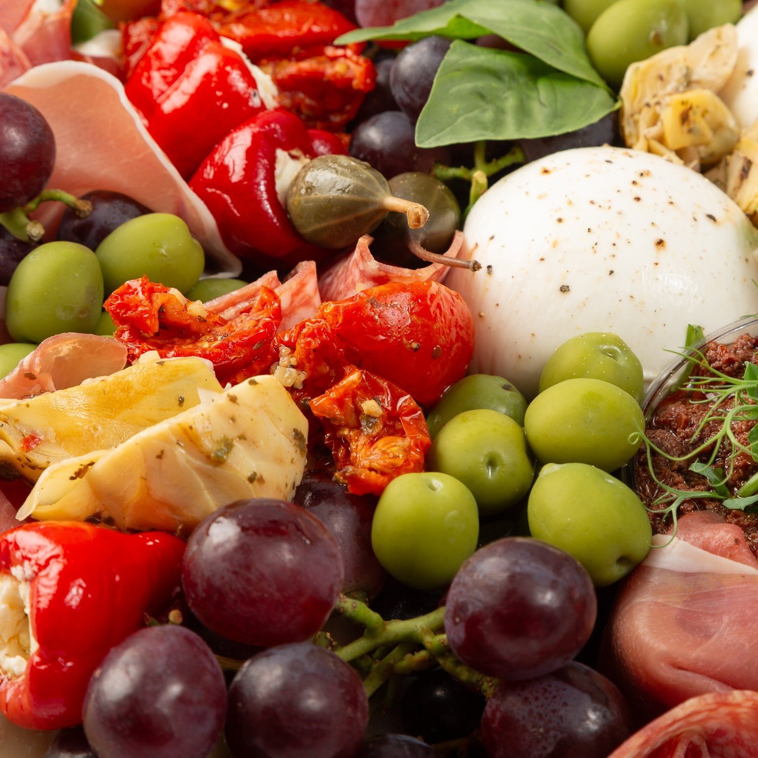 Small Gluten-Free Italian Platter with Gluten-Free Crackers and Bread - Feeds 7