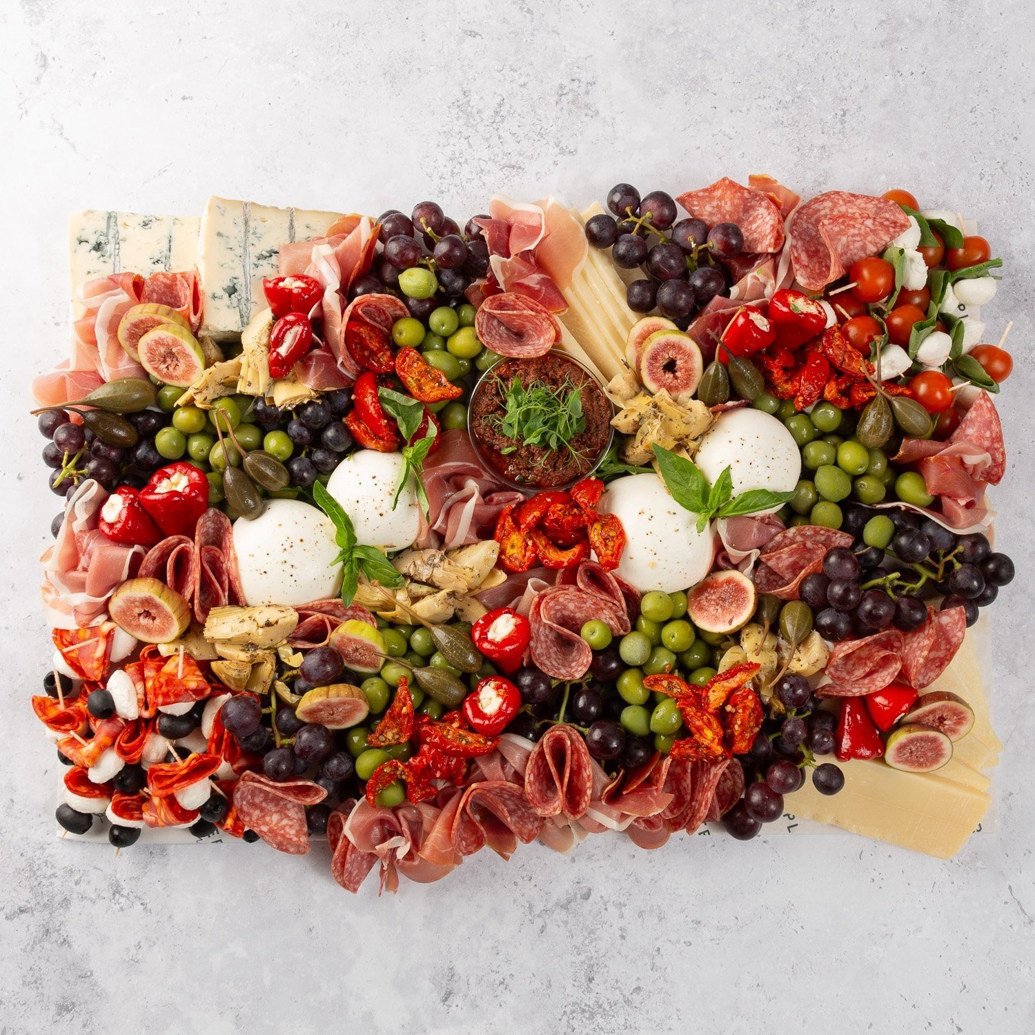 Large Gluten-Free Italian Platter with Gluten-Free Crackers and Bread - Feeds 14