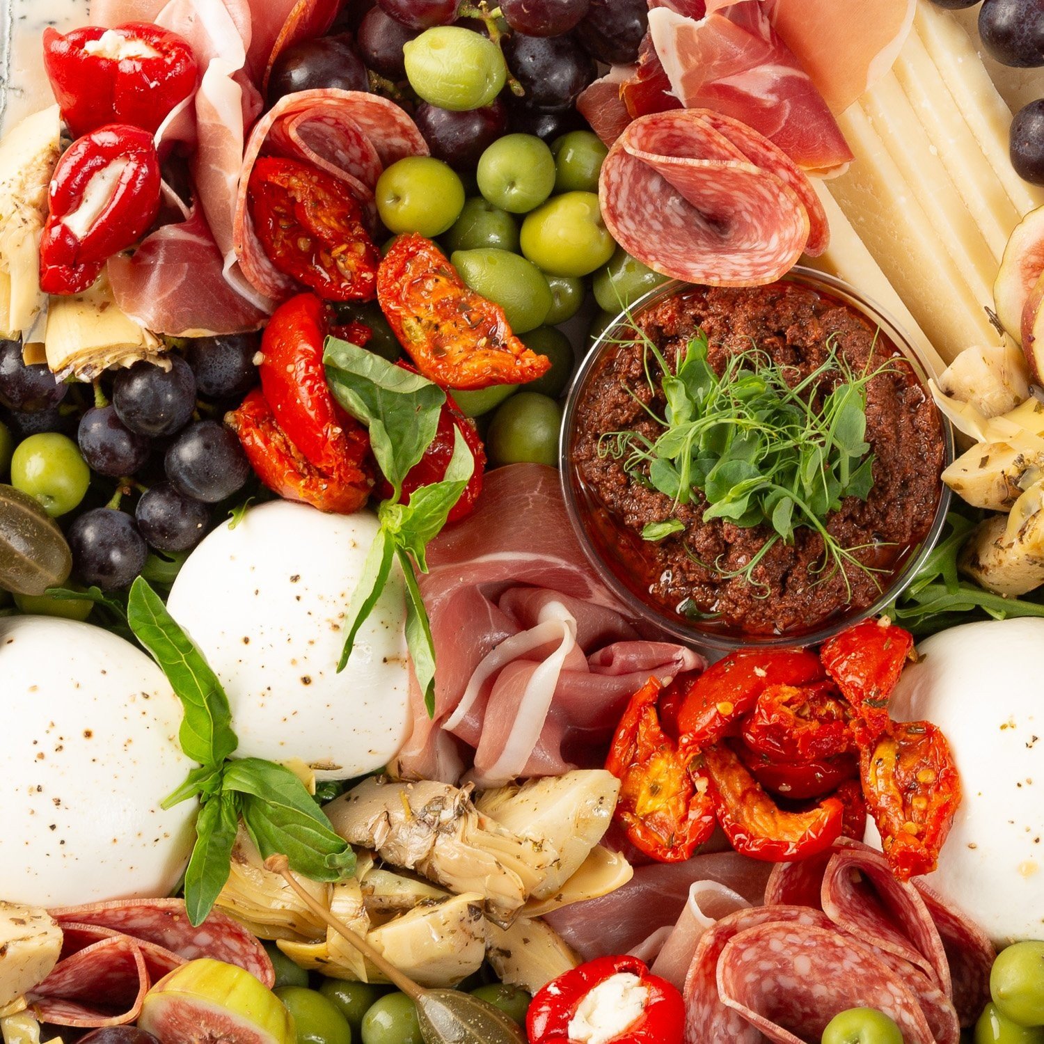Large Gluten-Free Italian Platter with Gluten-Free Crackers and Bread - Feeds 14