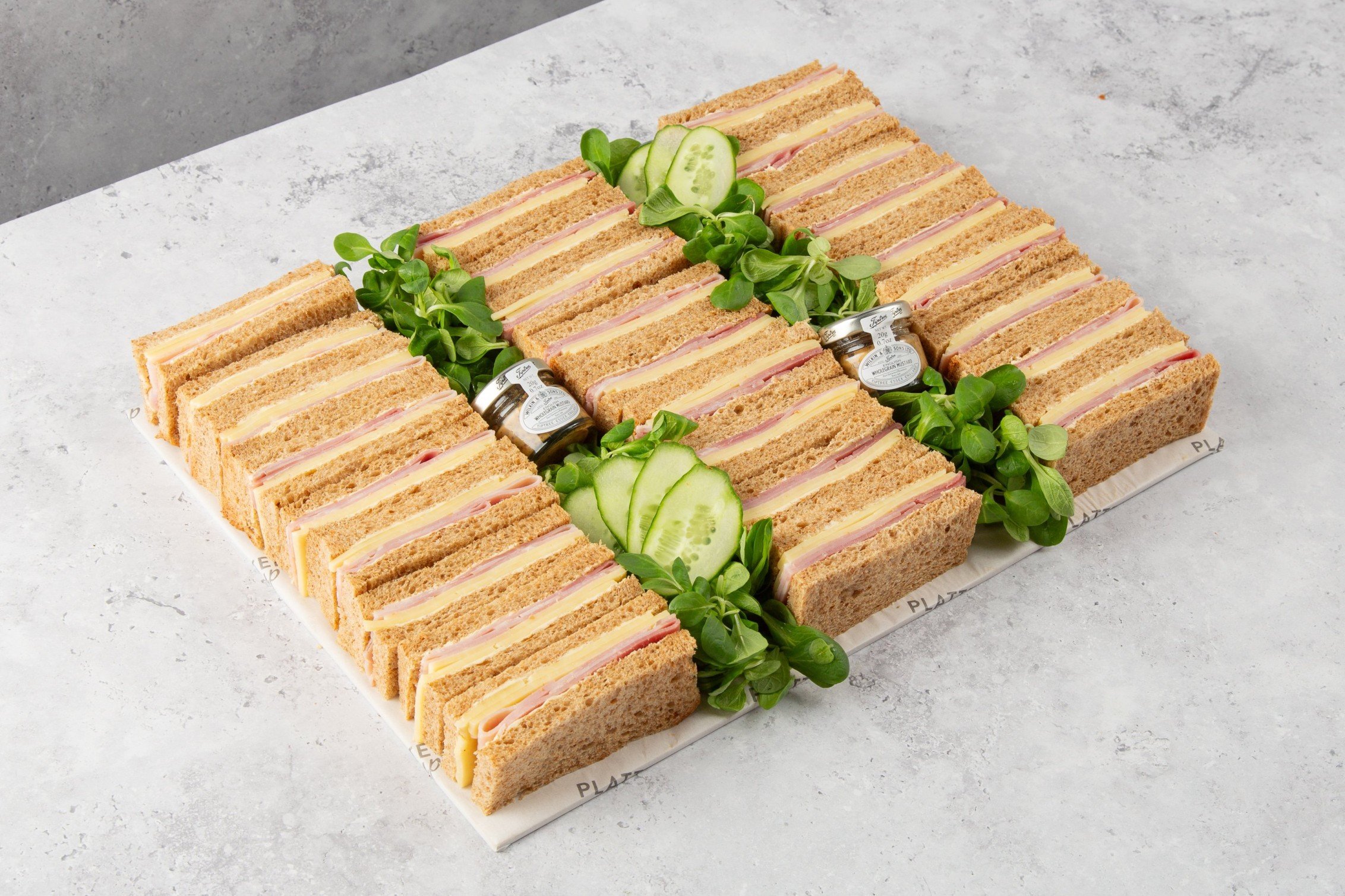 Ham and Cheese Sandwiches on Granary Bread - 27