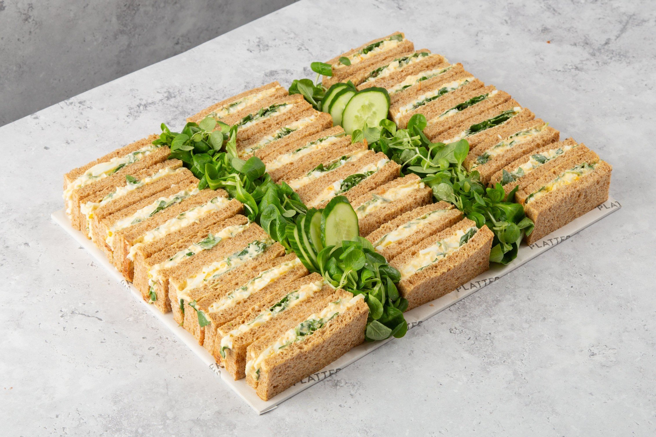 Egg and Cress Sandwiches on Granary Bread - 27