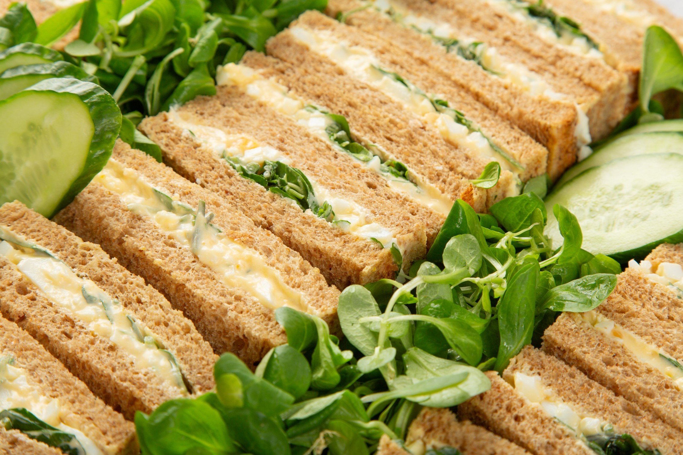 Egg and Cress Sandwiches on Granary Bread - 27