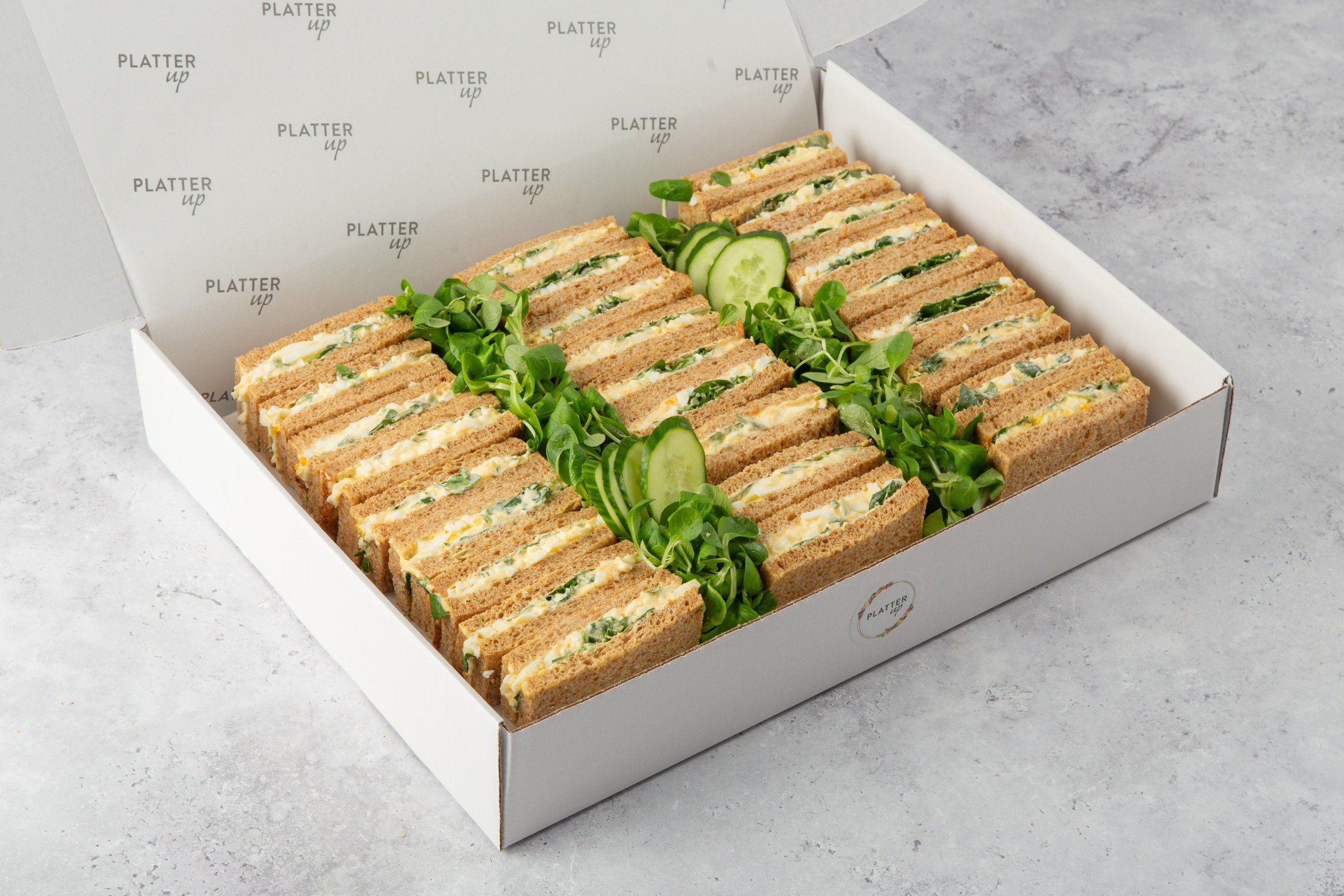 Egg and Cress Sandwiches on Granary Bread - 27