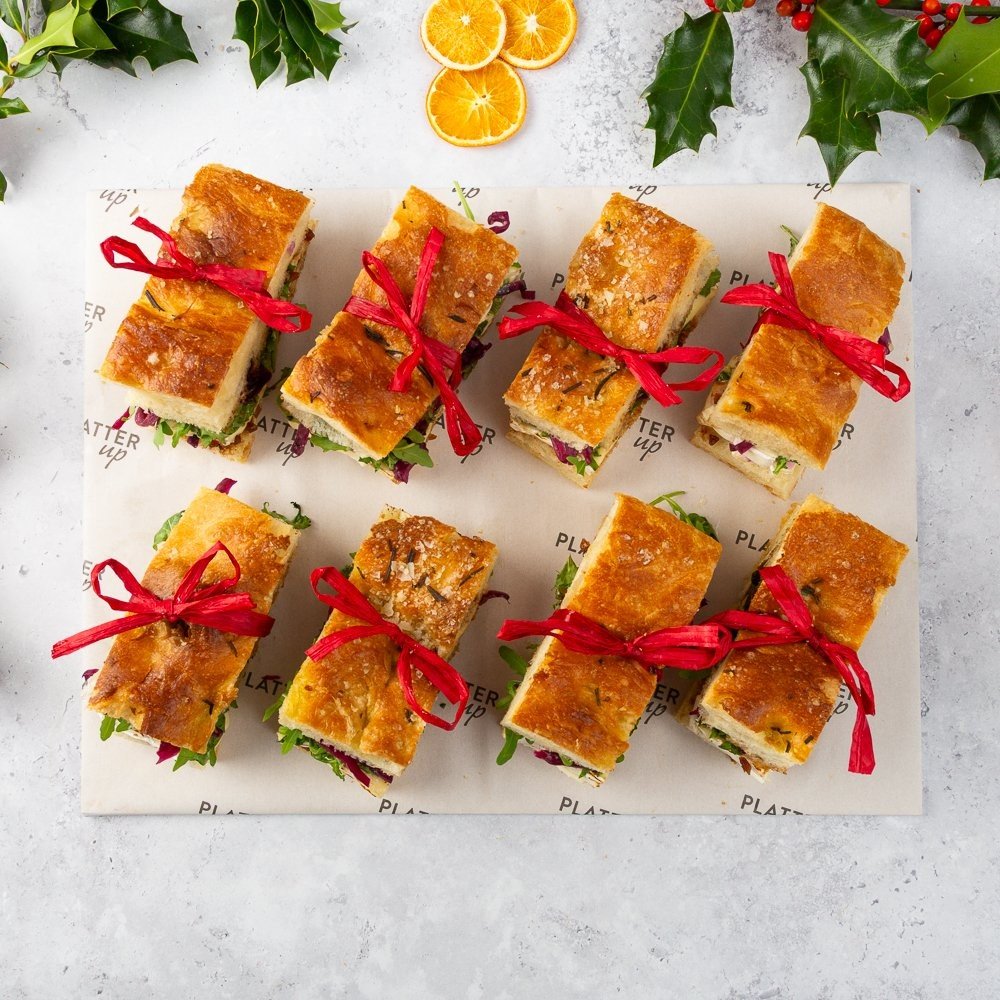 Vegetarian Christmas Focaccia Platter - 8