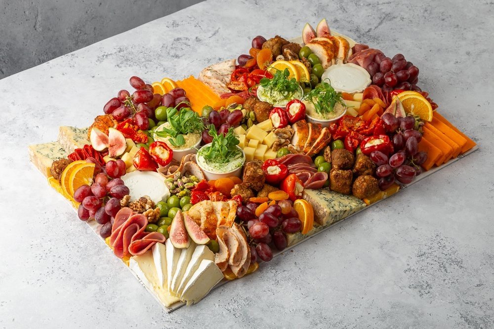 Large Pork-Free Charcuterie Grazing Platter - Feeds 14