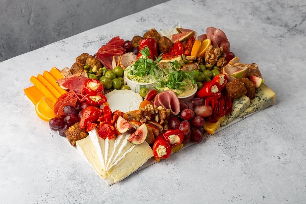 Small Pork-Free Charcuterie Grazing Platter - Feeds 7