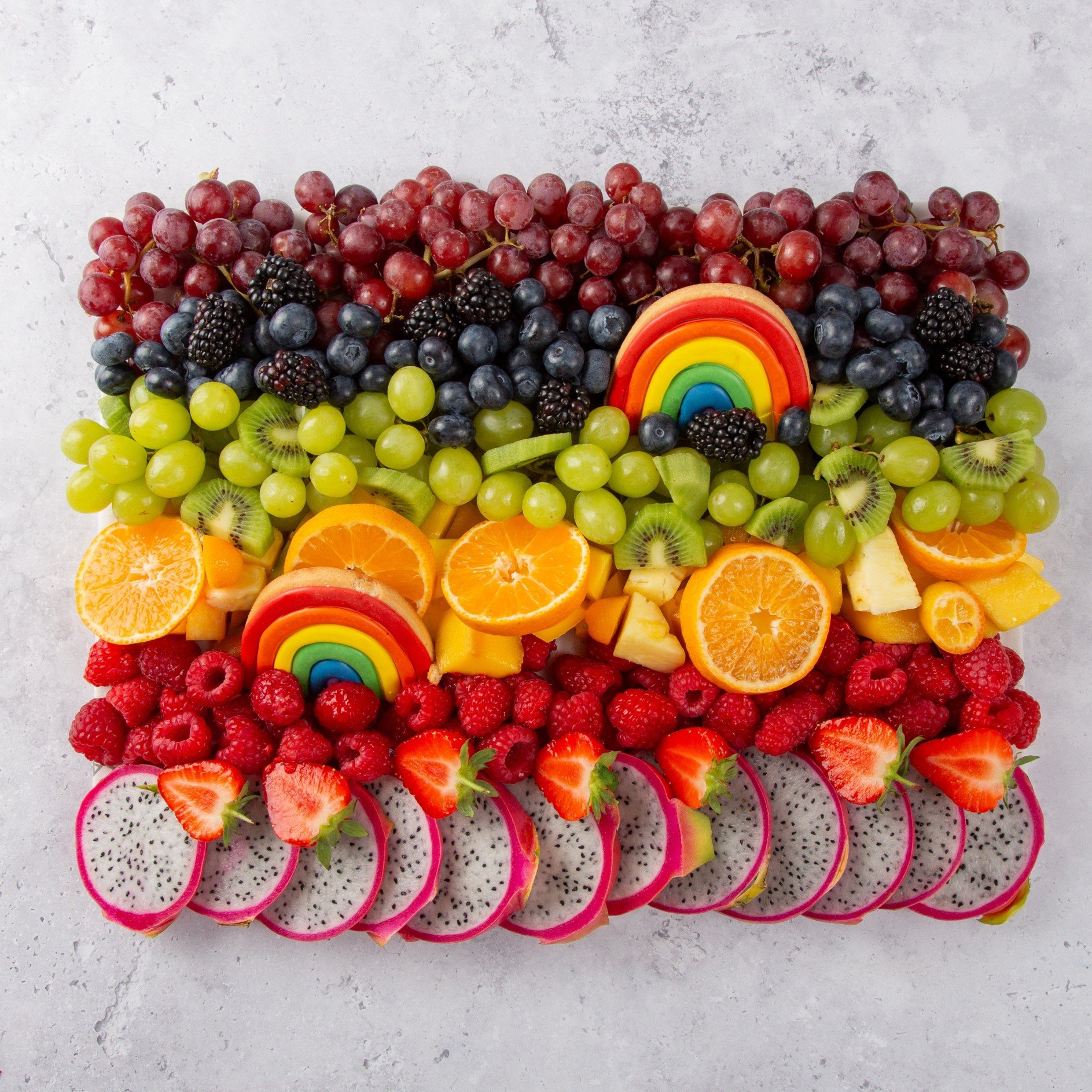 Small Pride Rainbow Fruit Platter - Feeds 10