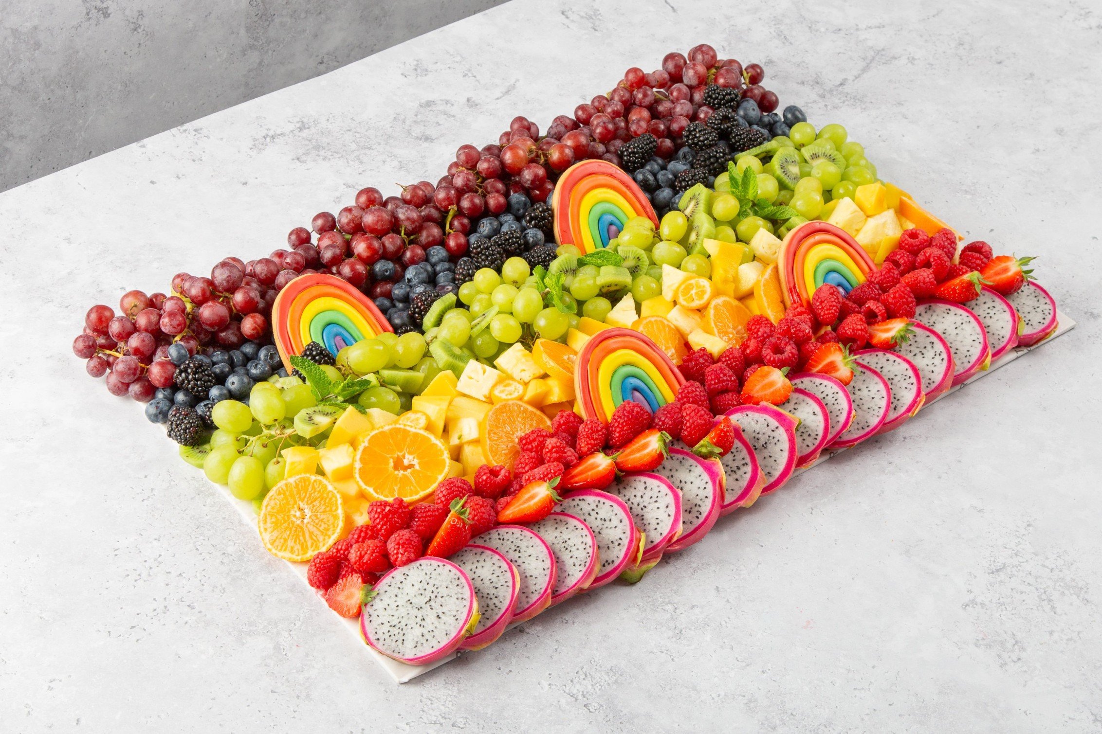 Large Pride Rainbow Fruit Platter - Feeds 20