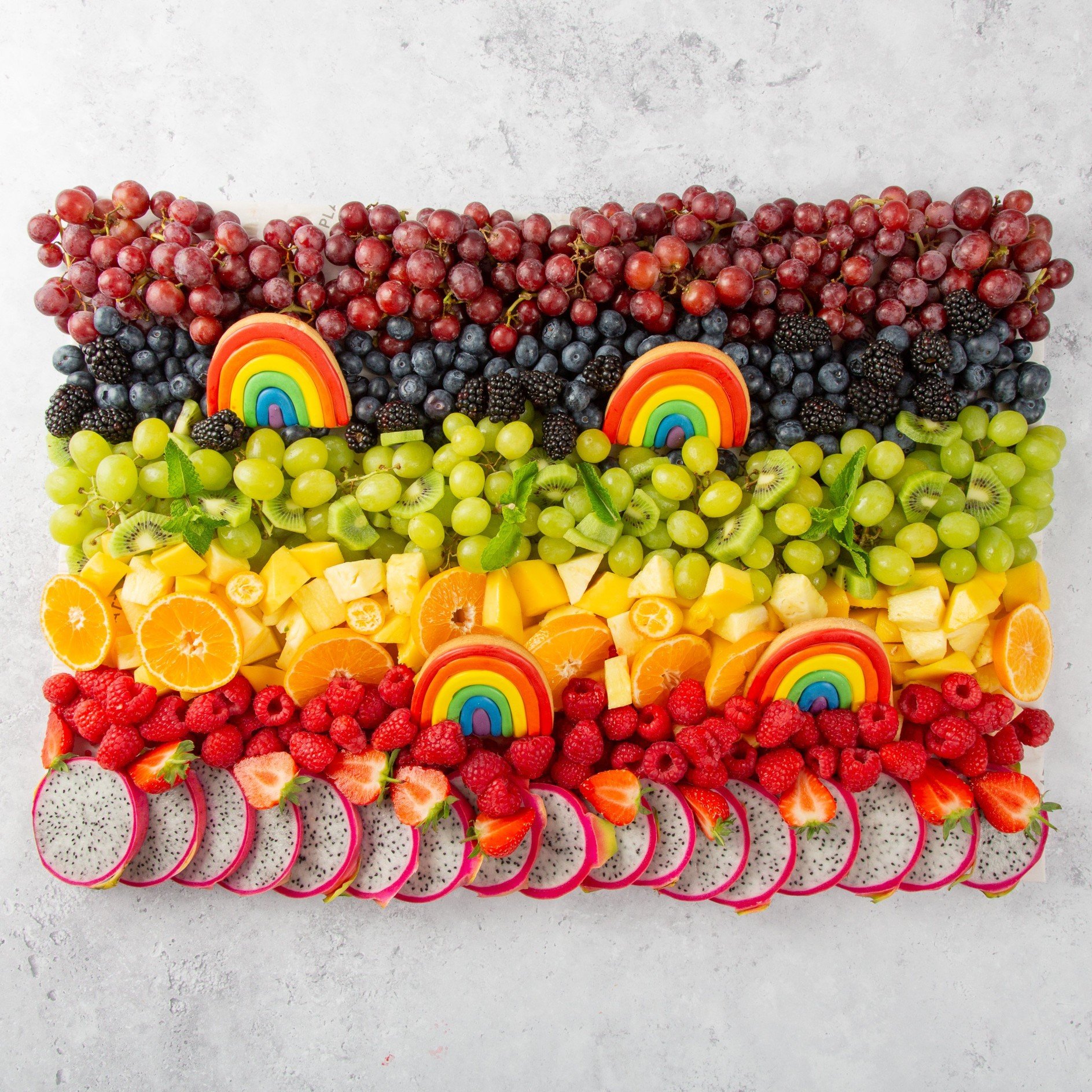 Large Pride Rainbow Fruit Platter - Feeds 20
